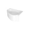 Ванна акриловая асимметричная 1Marka LOVE 185х135 R