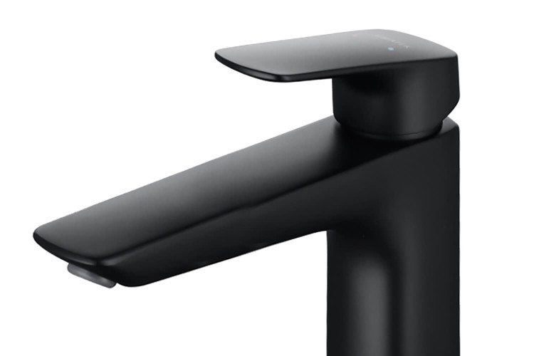 Смеситель для раковины 227 с донным клапаном Aquatek, матовый черный AQ1005MB ВЕГА