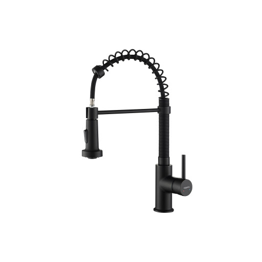 Смеситель для кухни 2 jet (профессиональный) Aquatek, матовый черный AQ1387MB ЕВРОПА