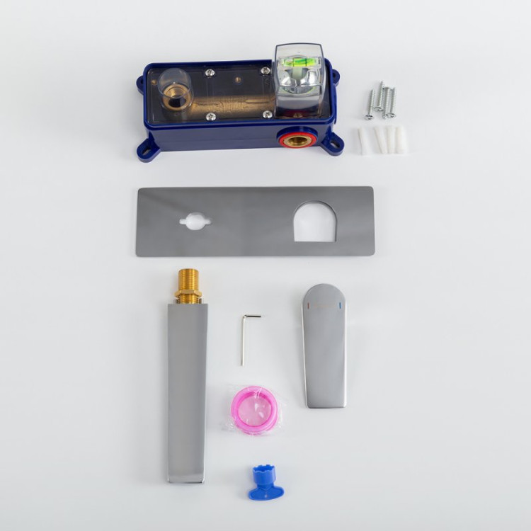 Смеситель для раковины без донного клапана встраиваемый Cezares ARDENTE-BLVM-CRM-W0