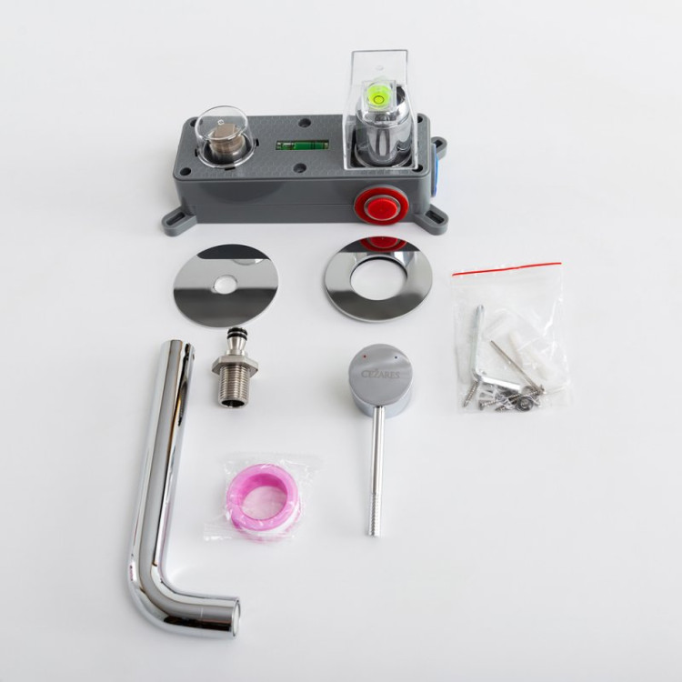 Смеситель для раковины встраиваемый с внутренней частью, без донного клапан Cezares RELAX-BLI2-1-IN-W0