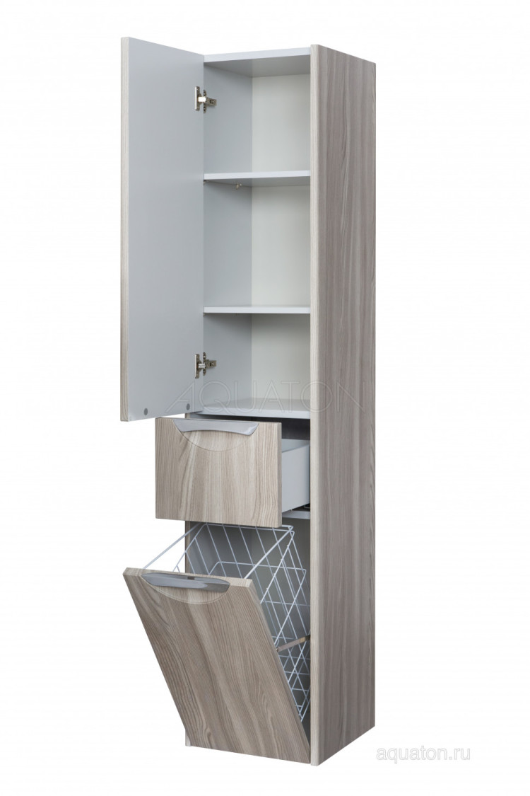 Шкаф - колонна AQUATON Сильва левый дуб фьорд 1A215603SIW6L