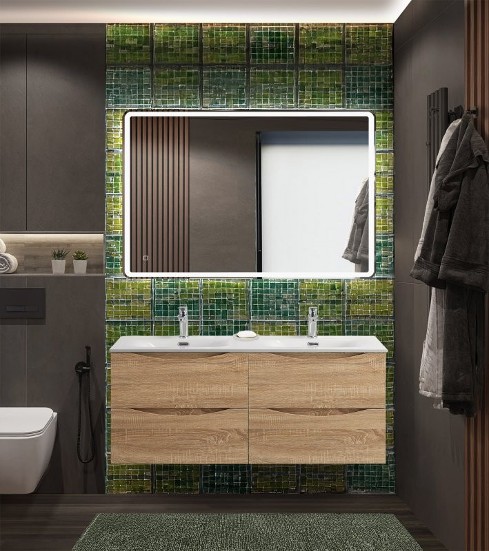 База под раковину подвесная с четырьмя выкатными ящиками Cezares MARINO-CER-N-1200-4C-SO-RG-P