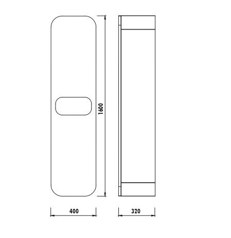 Боковой шкаф (Дуб) PN2160.02.BDM
