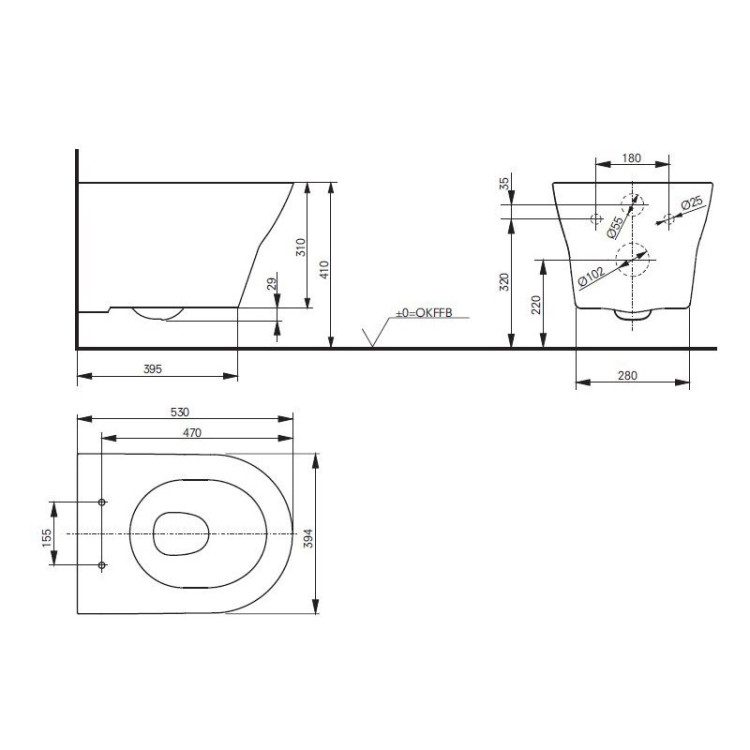 Унитаз Toto MH series CW162Y#XW подвесной