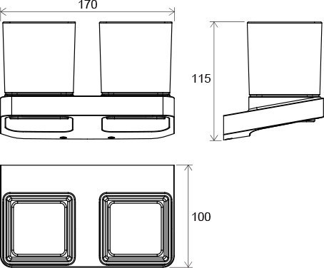 Стакан для зубных щеток Ravak 10° X07P322