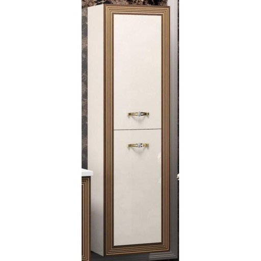 Пенал Карат белый с золотой патиной универсальный