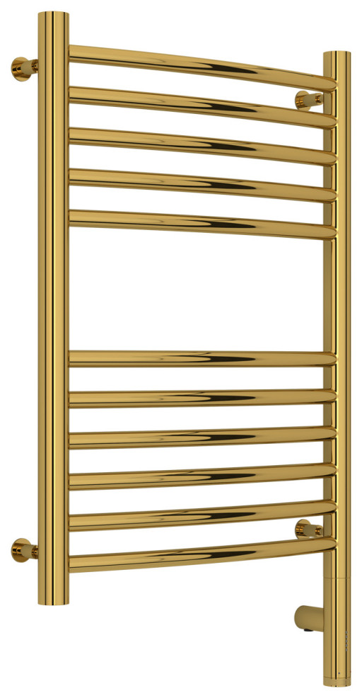 Полотенцесушитель электрический Сунержа Богема 3.0 выгнутая 600х400 МЭМ правый Золото