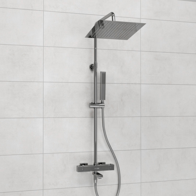 WasserKRAFT A199.118.103.087.CH Thermo Душевой комплект с термостатическим смесителем