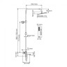 WasserKRAFT A199.118.103.087.CH Thermo Душевой комплект с термостатическим смесителем