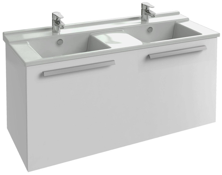Мебель 117 см для раковины-столешницы, белый блестящий Jacob Delafon STRUKTURA EB1287-N18