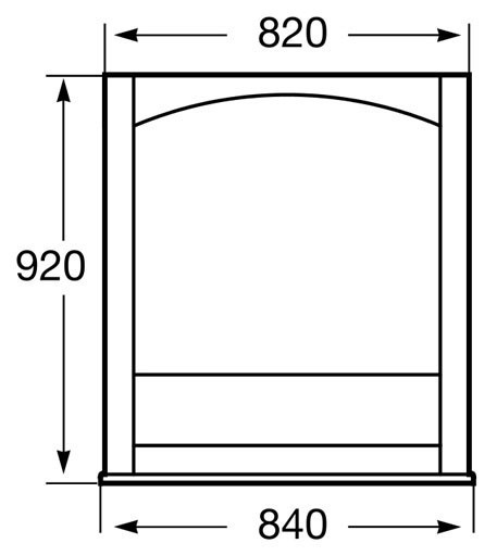Зеркало Roca America 85