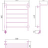 Полотенцесушитель электрический Формат 20 ТЛ 600х500 (Полка + 5) П16 Без покрытия