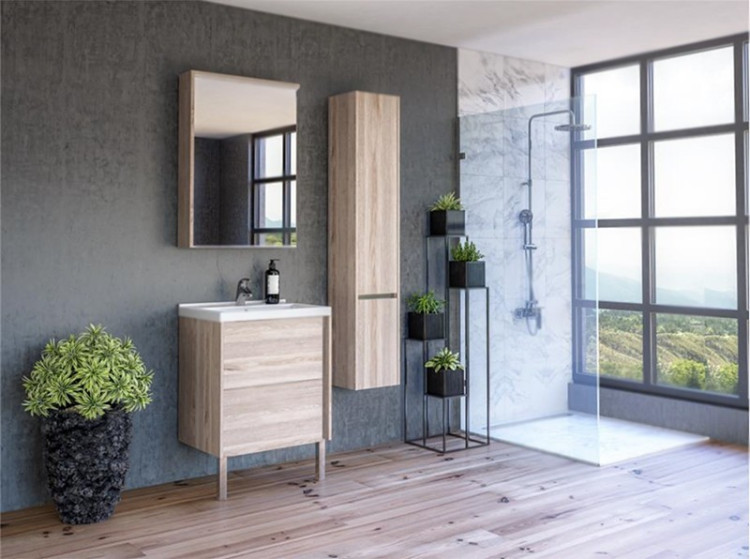 Зеркальный шкаф Акватон Стоун 60 с подсветкой