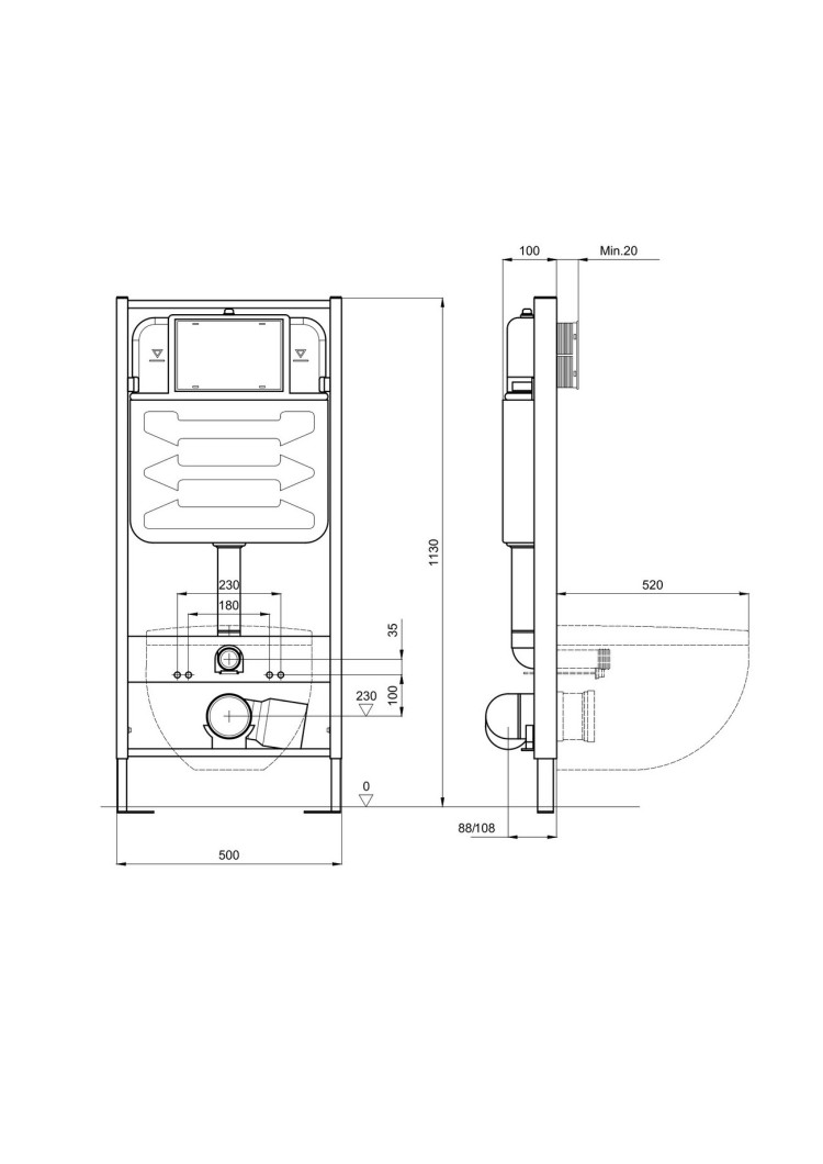 Комплект унитаз + инсталляция Aquatek SET AQUATEK ВЕГА cmp-013