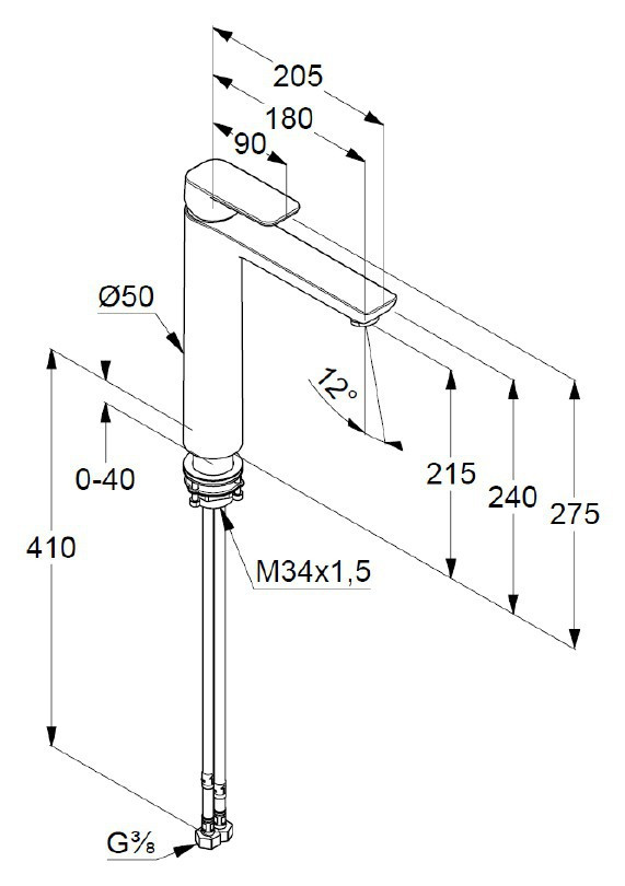 Смеситель для раковины Kludi Pure&Style 402960575