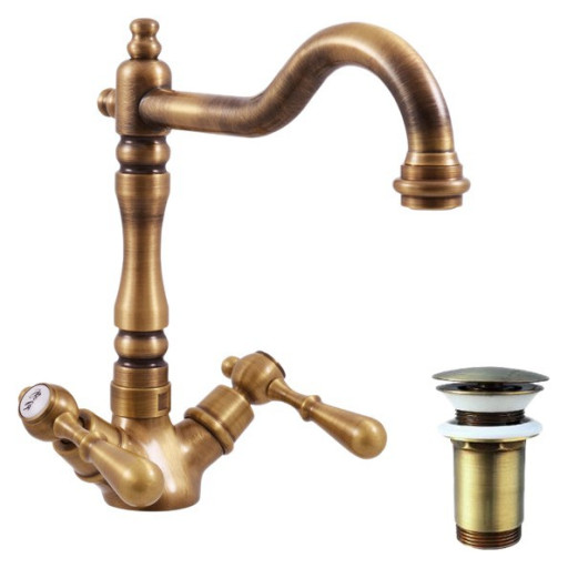 Смеситель для раковины Rav Slezak Morava retro MK421.5/8SM