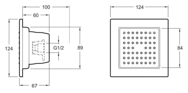 Душевая форсунка Jacob Delafon Watertile E8002-CP