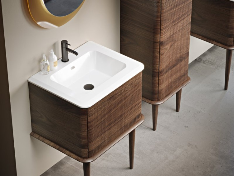 Тумба подвесная под раковину с выдвижным ящиком 64x50x42 Cezares 55799