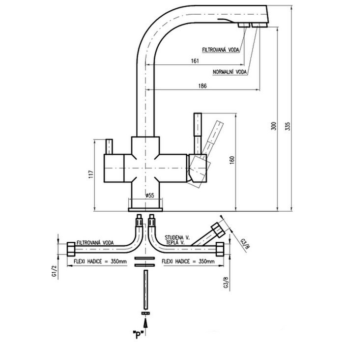 Смеситель Rav Slezak Seina Joystic SE918.5