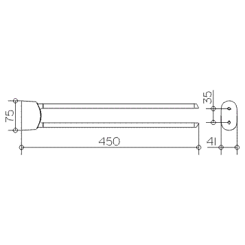 Полотенцедержатель Keuco Elegance New 11618 010000
