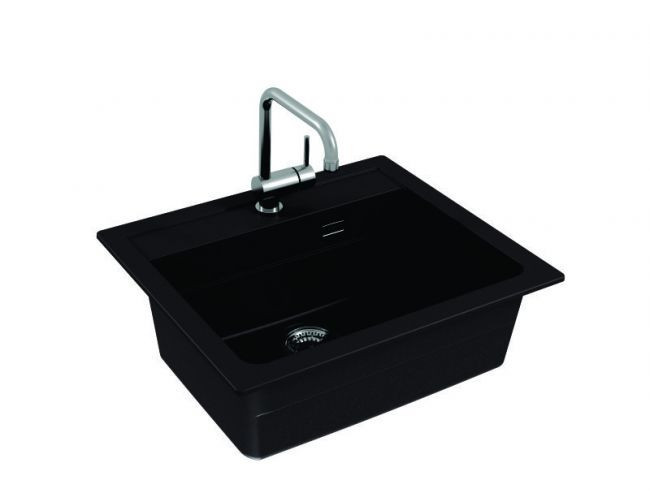 Мойка ALVEUS GRANITAL ATROX 30 CARBON - G91 590 X 500 1X в комплекте с сифоном 1132823,