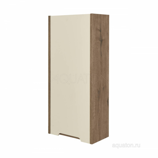 Шкаф навесной AQUATON Оливия бежевый, дуб велл левый 1A254703OLVGL