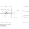 База под раковину подвесная с двумя выкатными ящиками 800x450x570 BelBagno VITTORIA-800-2C-SO-BL-P