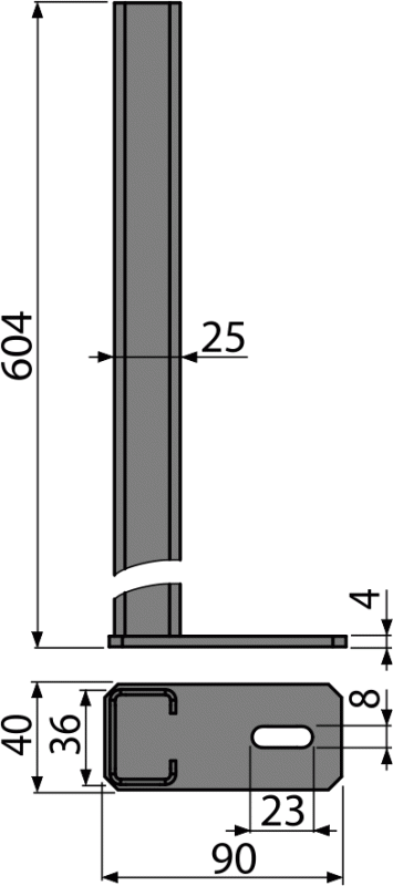 Удлиненные ноги для скрытых систем инсталляции Alcadrain P118