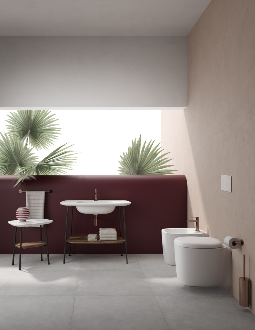 Подвесной безободковый унитаз Plural Rim-Ex, цвет Матовый Белый