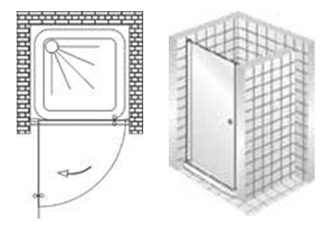 Дверь в душевой проем Vegas Eolo P 70