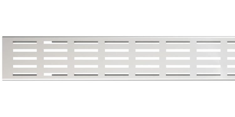 Решетка для дренажного желоба 100 мм, нержавеющая сталь Alcadrain ADZ-R321