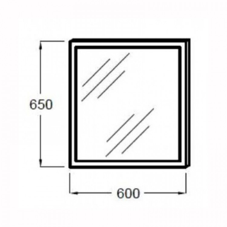 Зеркало Jacob Delafon Escale 60 с подсветкой
