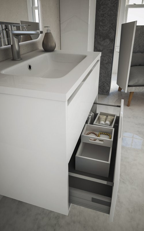 Раковина из искусственного мрамора, 75x46x19 Cezares 50169