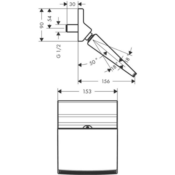 Верхний душ Hansgrohe Raindance 26443000