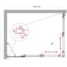 Душевой уголок BELBAGNO LUCE-AH-21 BelBagno LUCE-AH-21-100/80-C-Cr