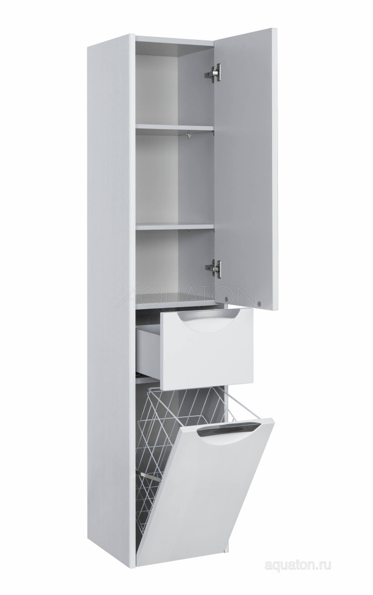 Шкаф - колонна AQUATON Сильва правый дуб полярный 1A215603SIW7R