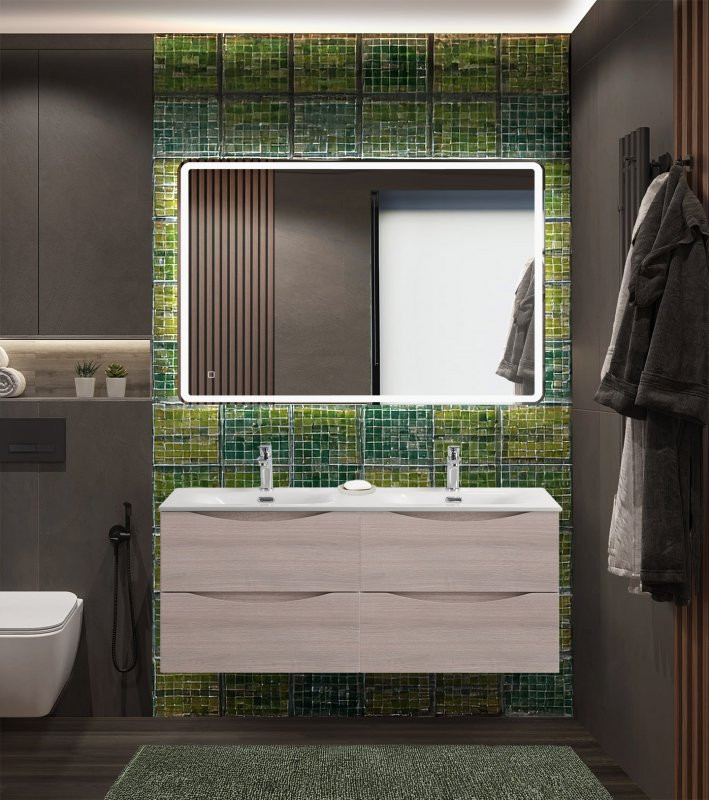 База под раковину подвесная с четырьмя выкатными ящиками Cezares MARINO-CER-N-1200-4C-SO-RR-P