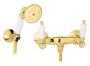 Смеситель для душа в комплекте с ручным душем, шлангом и держателем Cezares FIRST-D-03/24-Bi