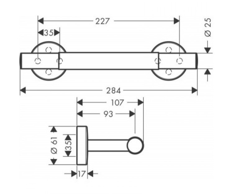 Подставка для ног Hansgrohe Comfort 26329000