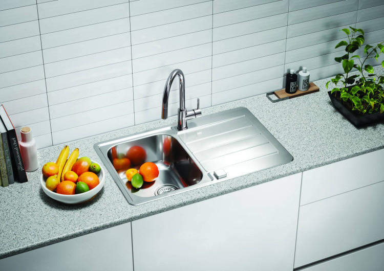 Мойка LINE MAX 80 SAT-90 790x500 в комплекте с сифоном 1130551