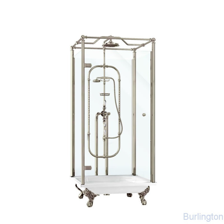 Свободностоящая душевая кабина Piccadily, никель [H404-ARC]