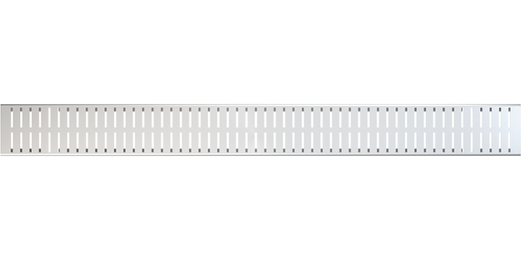 Решетка для дренажного желоба 100 мм, нержавеющая сталь Alcadrain ADZ-R322