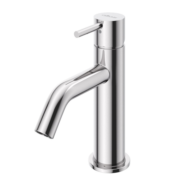 Смеситель для раковины однорычажный, с тонкой ручкой, с донным клапаном Cezares LEAF-LSM2-L-NOP