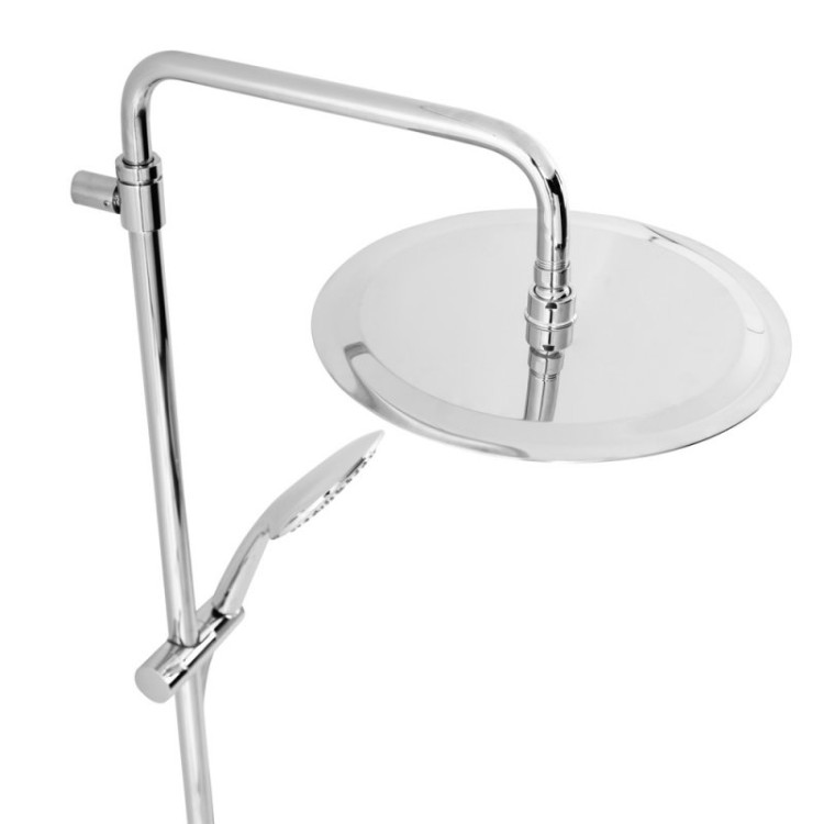 Душевая стойка телескопическая, с изливом с верхним и ручным душем Cezares LEAF-CVDA-30-MM