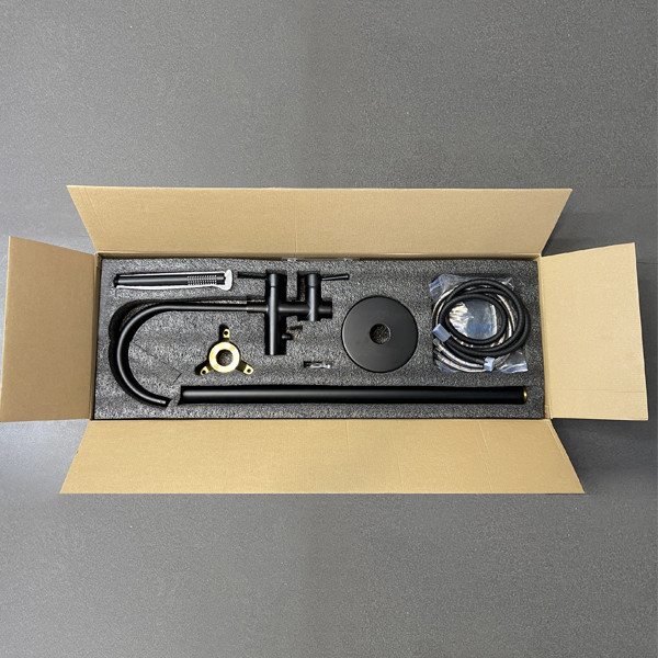 COMFORTY. Смеситель напольный, FE018M-CMT, черный матовый