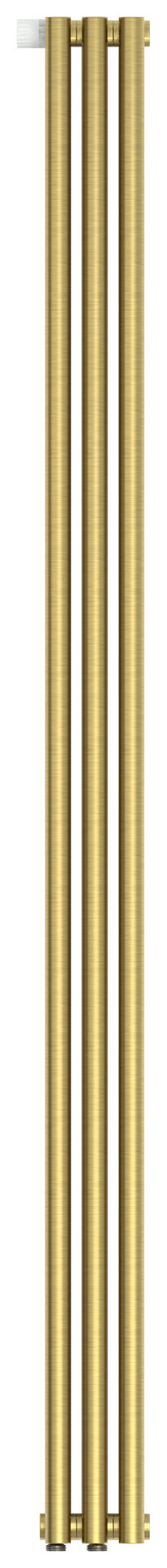 Отопительный радиатор Сунержа Эстет-1 EU50 левый 1800х135 3 секции Состаренная латунь