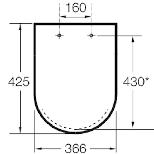 Крышка-сиденье для унитаза Roca Happening 801562004