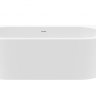 Акриловая ванна пристенная, белая фронтальная панель, белая чаша Cezares SLIM WALL-180-80-60-W37-SET