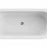 Акриловая ванна пристенная, белая фронтальная панель, белая чаша Cezares SLIM WALL-180-80-60-W37-SET